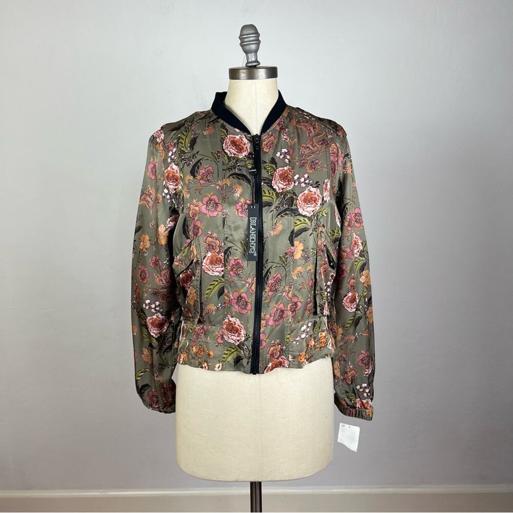 Blank NYC Floral Zip Up Jacket
